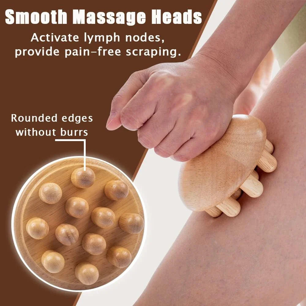 Relaxing Wooden Mushroom Massager